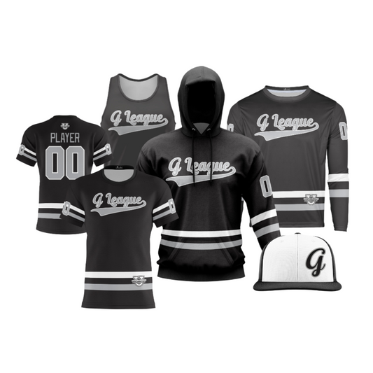 G League Ice Hockey Performance Dri Tech Apparel ~ Black
