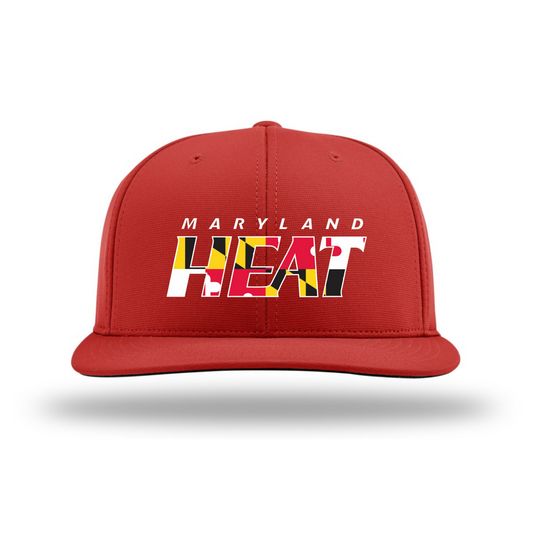 Maryland Heat Embroidered Hat ~ Red
