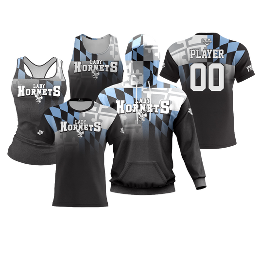 Hickory Lady Hornets Performance Apparel ~ Maryland Ombre Black