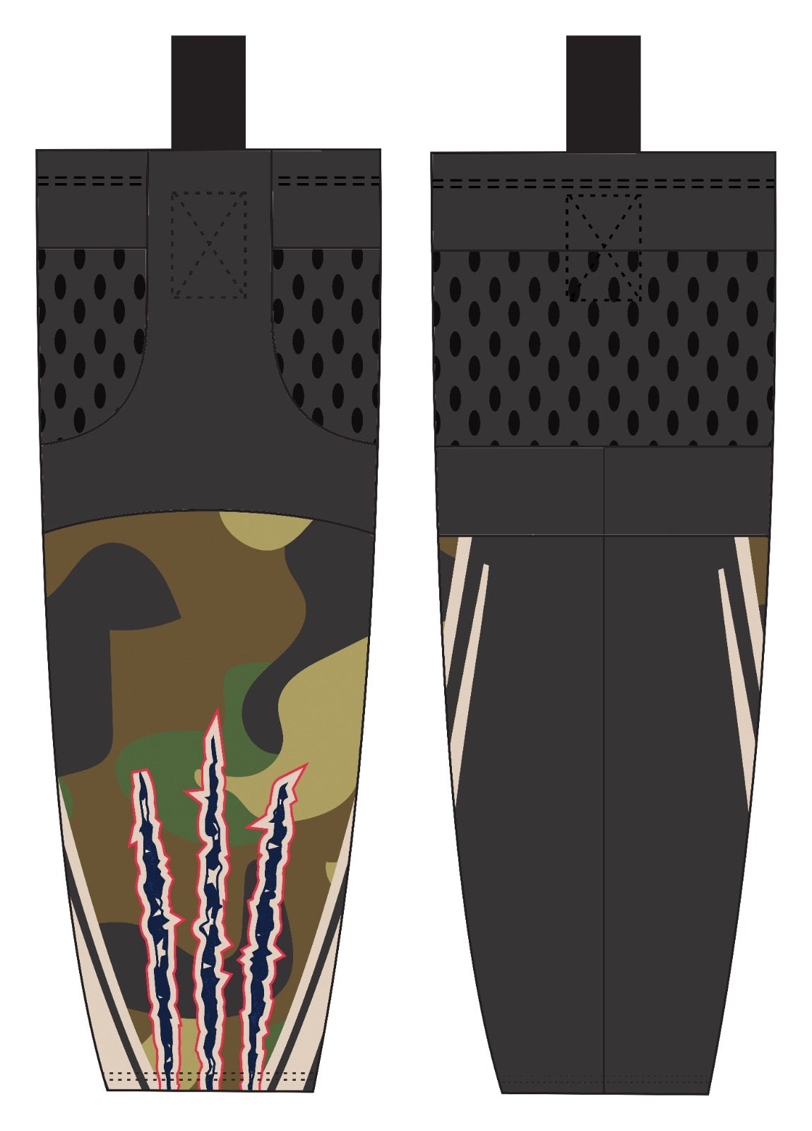 Delmarva Raptors Military Socks - Camo USA {2 Options}