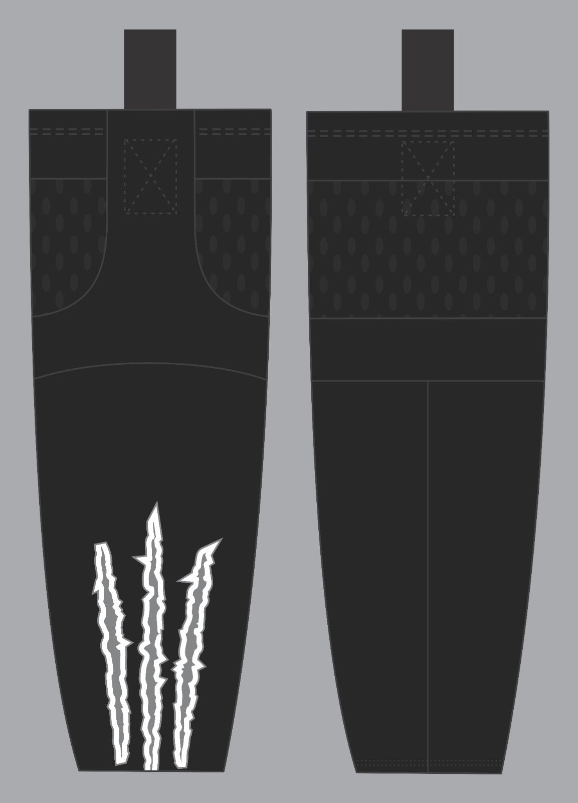 Delmarva Raptors Blackout Socks - Black {4 Options}