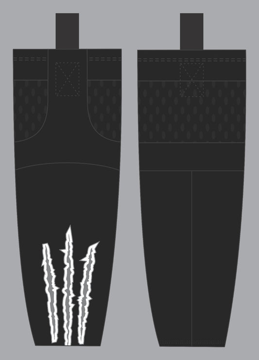 Delmarva Raptors Blackout Socks - Black {4 Options}