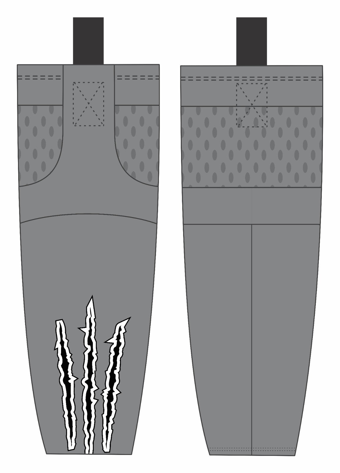 Delmarva Raptors Blackout Socks - Black {4 Options}