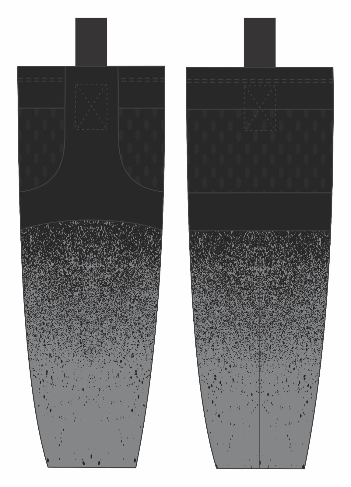 Delmarva Raptors Blackout Socks - Black {4 Options}