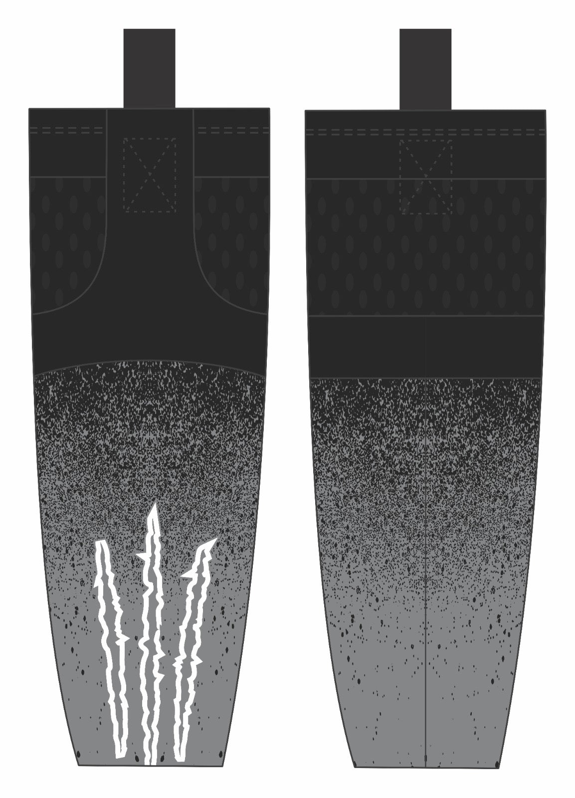 Delmarva Raptors Blackout Socks - Black {4 Options}