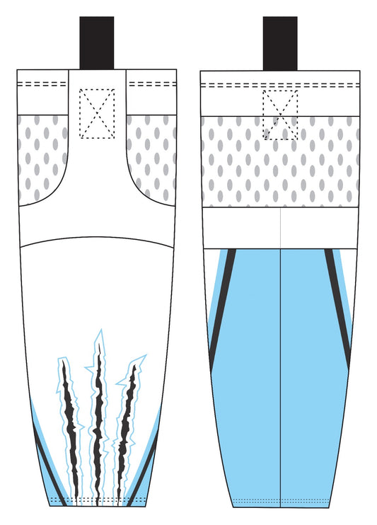 Delmarva Raptors Official Game Socks - Away (White)