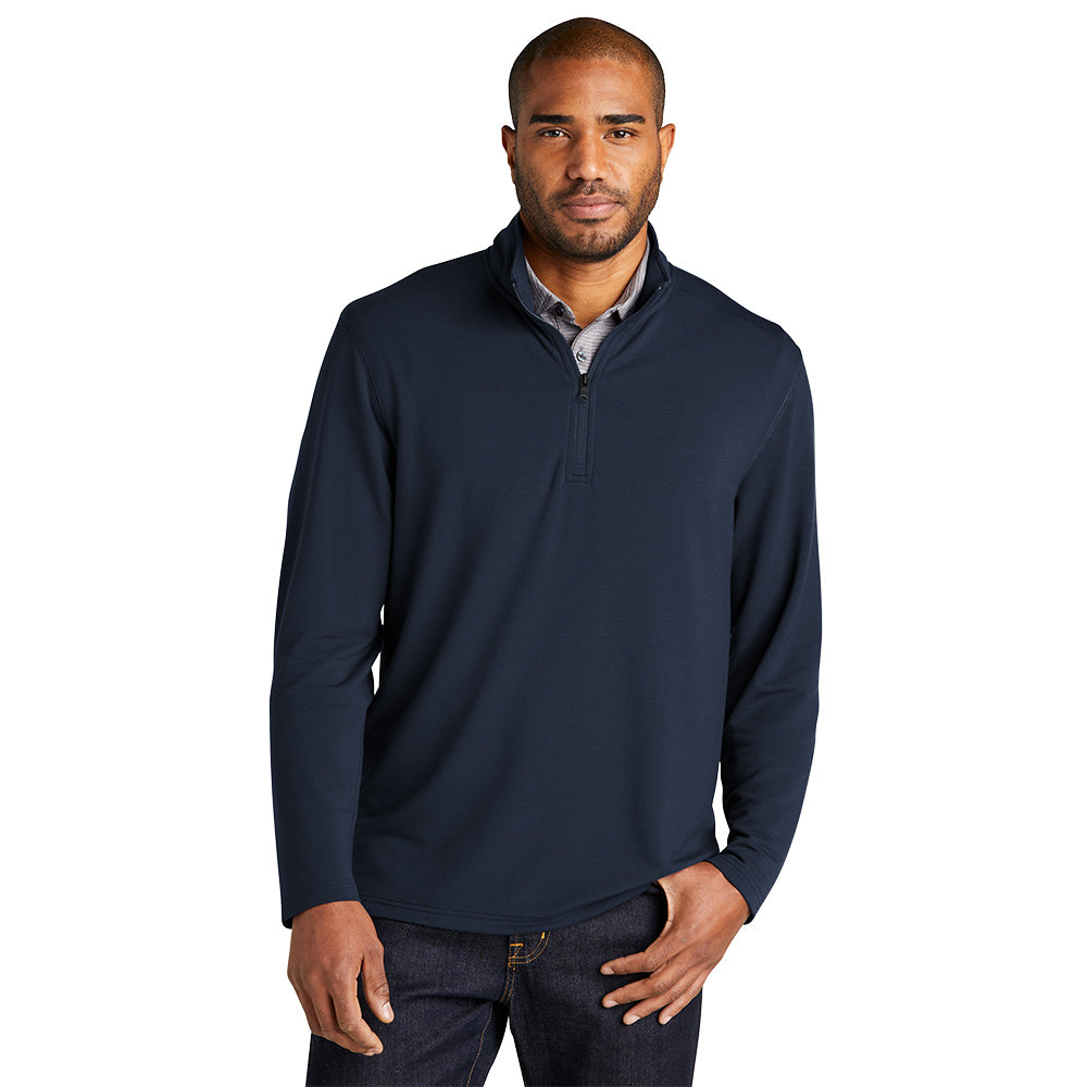 Embroidered Kent School Men's Microterry 1/4-Zip Pullover