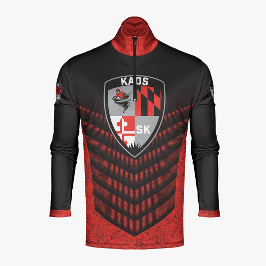 Shore Kaos Dri Tech Performance 1/4 Zip Pullover ~ Orange Armor