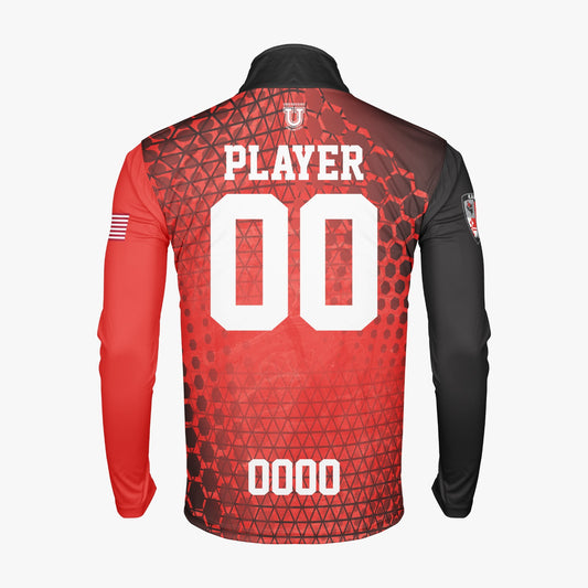 Shore Kaos Dri Tech Performance 1/4 Zip Pullover ~ Hexagon