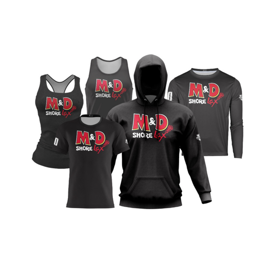 M&D Shore Performance Dri Tech Apparel ~ Solid Black