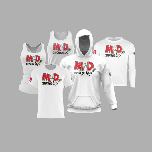 M&D Shore Performance Dri Tech Apparel ~ Solid White
