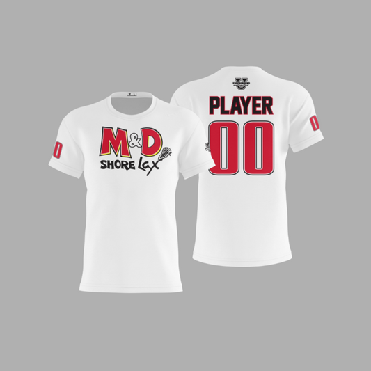 M&D Shore Performance Dri Tech Apparel ~ Solid White