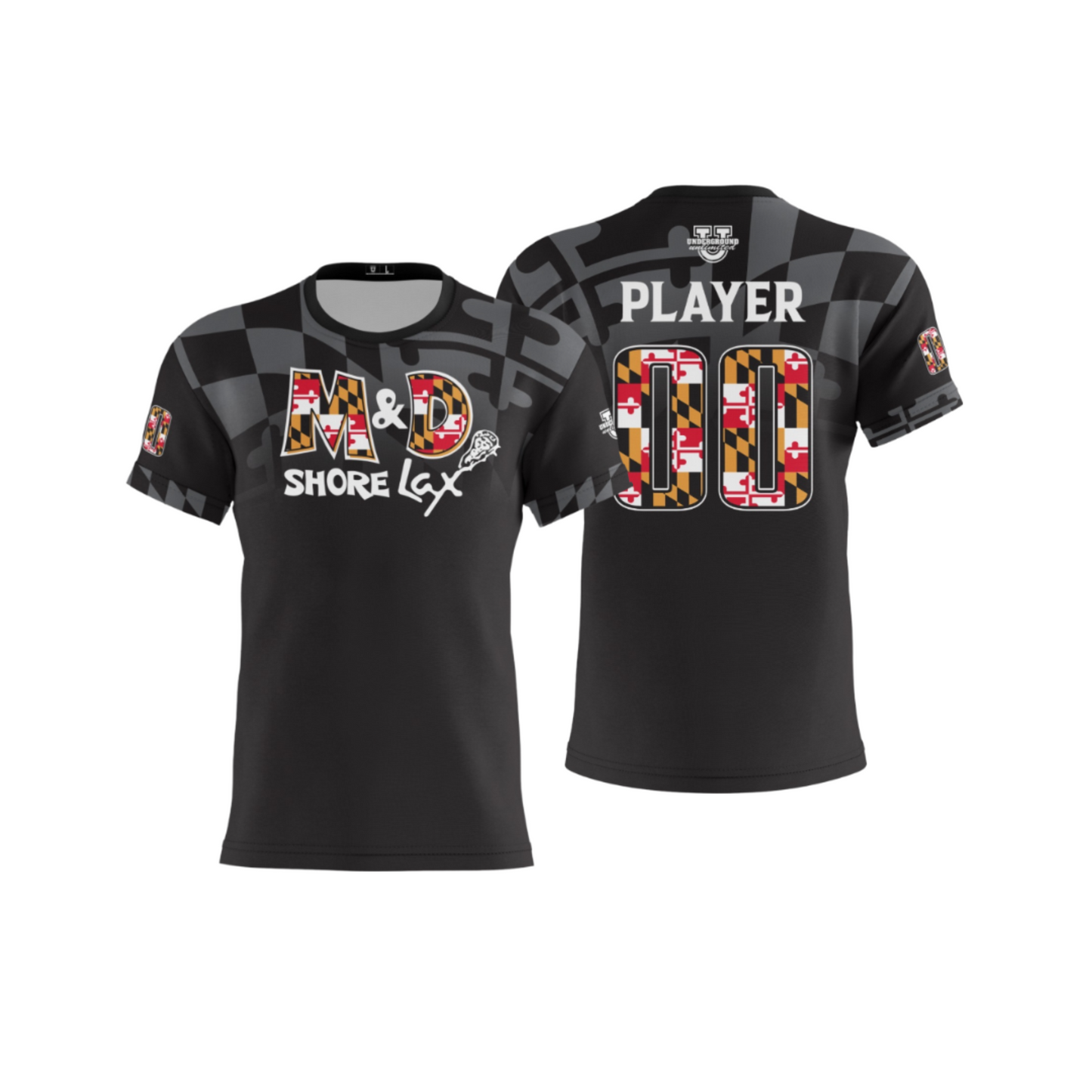 M&D Shore Performance Dri Tech Apparel ~ Greyscale Fade to Black