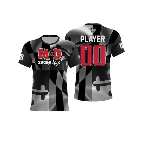 M&D Shore Performance Dri Tech Apparel ~ Full Greyscale