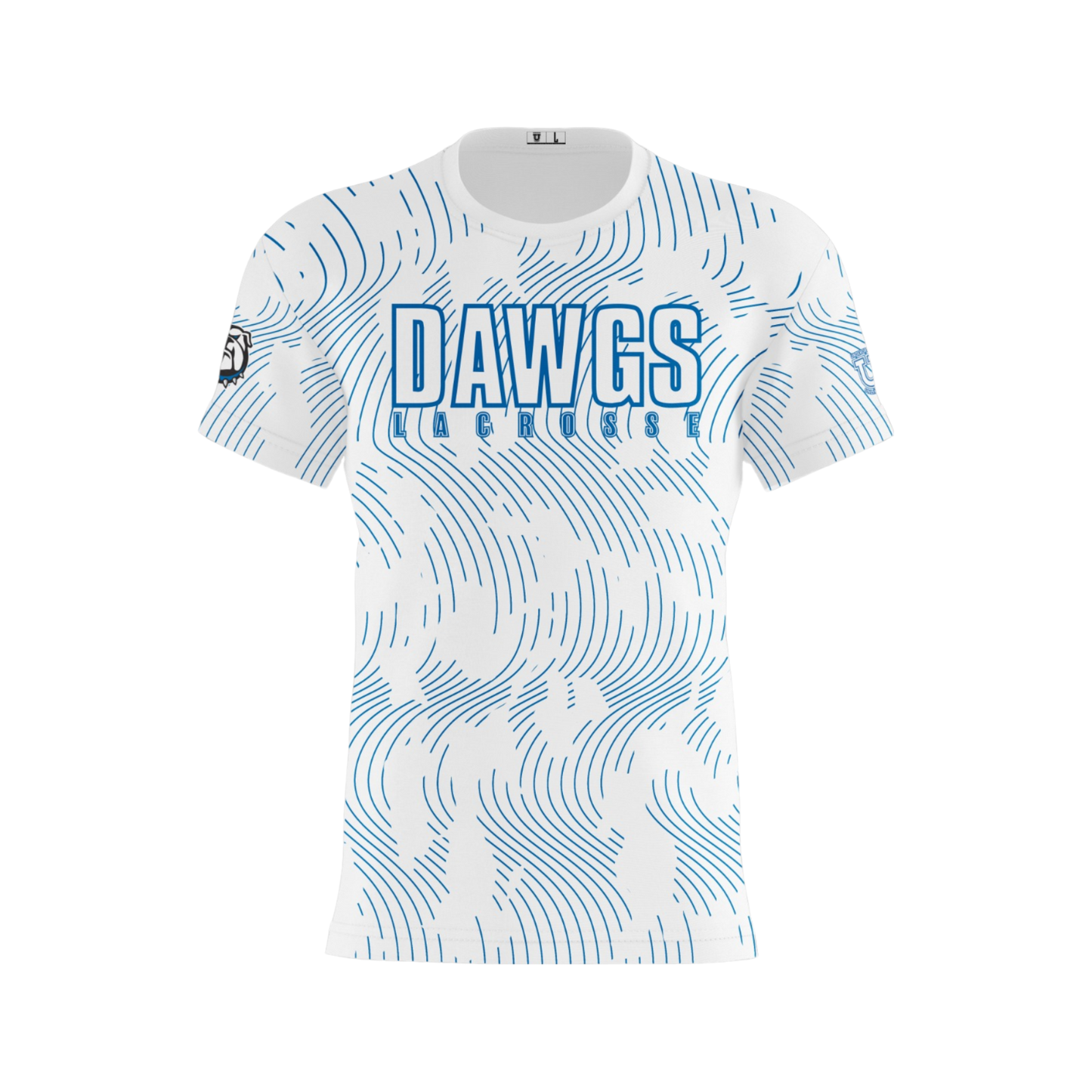 North Caroline Performance Apparel ~ Dawgs Lacrosse {White Lined Block}