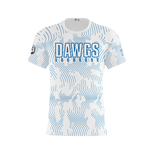 North Caroline Performance Apparel ~ Dawgs Lacrosse {White Lined Block}