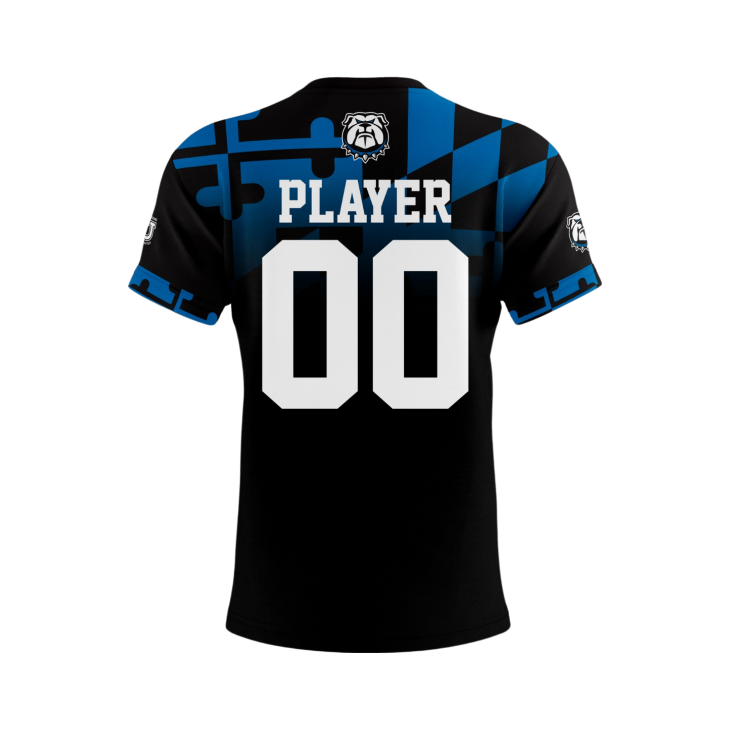 North Caroline Performance Apparel ~ Dawgs Lacrosse {Black MD Flag Fade Block}