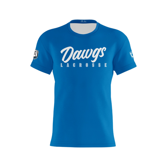 North Caroline Performance Apparel ~ Dawgs Lacrosse {Blue Script}