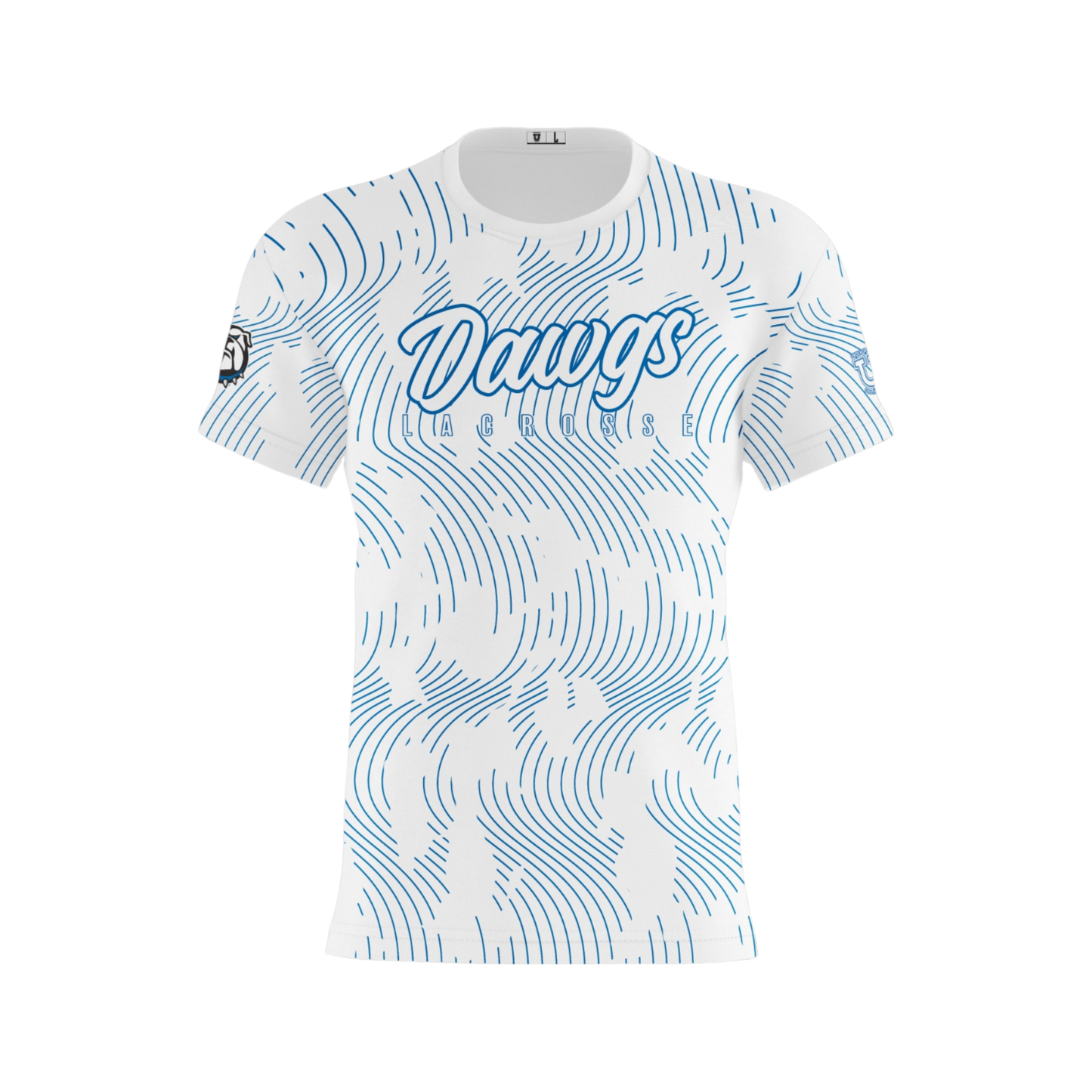 North Caroline Performance Apparel ~ Dawgs Lacrosse {White Lined Script}