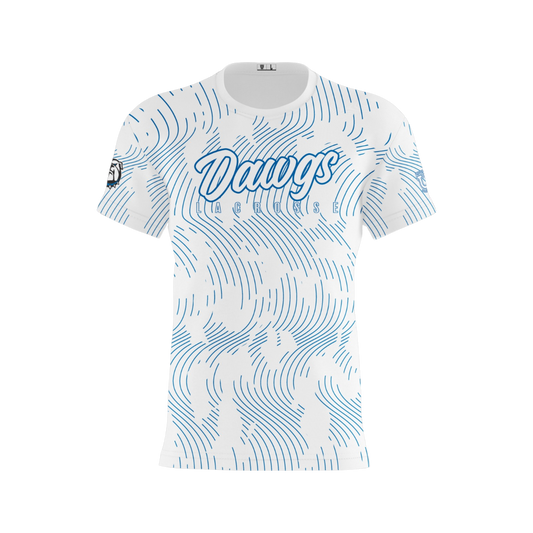 North Caroline Performance Apparel ~ Dawgs Lacrosse {White Lined Script}
