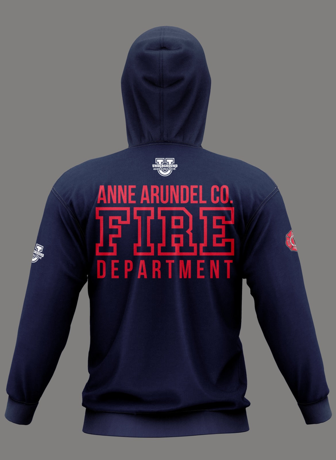 AAFD Performance Hoodie ~ Standard Navy Blue