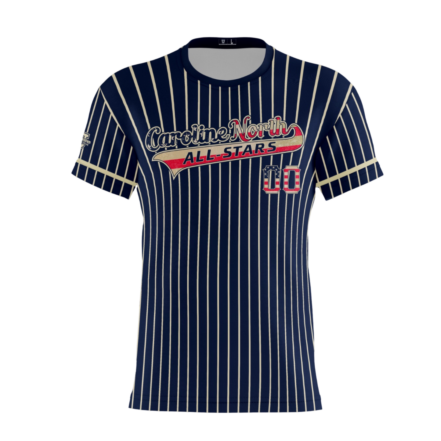Caroline North ***All-Stars 2024*** Performance Dri Tech Design ~ Navy Pinstripe