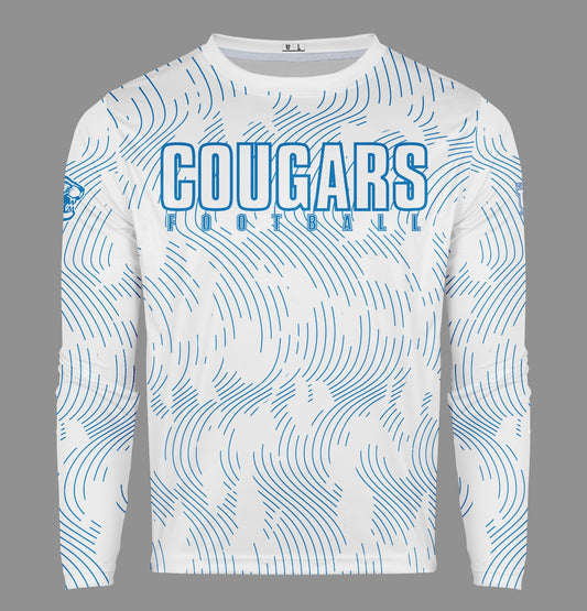 Caroline Cougars Pro Performance Sun Long Sleeve ~ White Royal Lineage