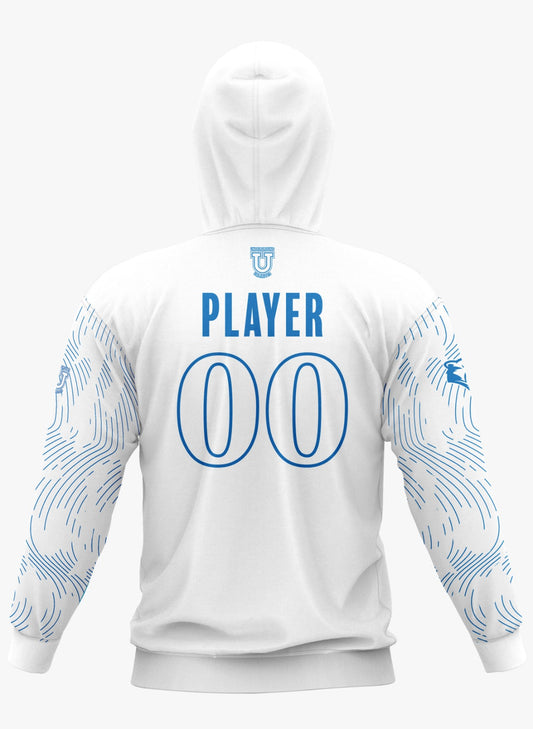 Caroline Cougars Performance Hoodie ~ White Royal Lineage