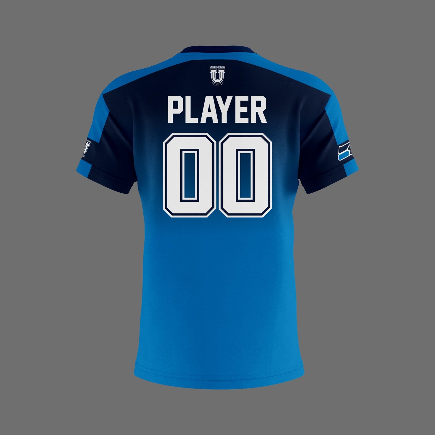 South River Field Hockey Dri Tech T-Shirt ~ Navy to Columbia Fade