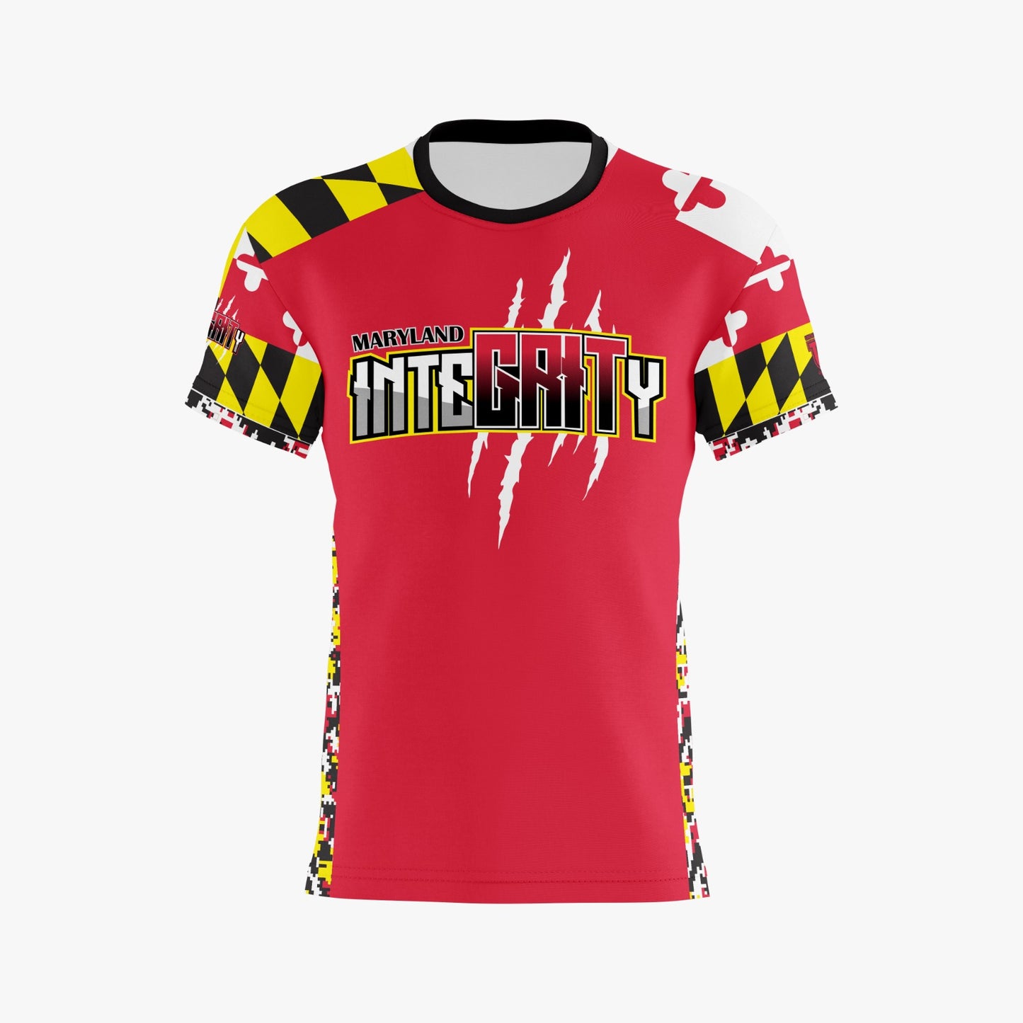 UU MD Integrity Performance Dri Tech Shirt ~ Red Maryland Flag {Fall 2023}