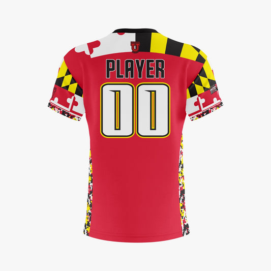 UU MD Integrity Performance Dri Tech Shirt ~ Red Maryland Flag