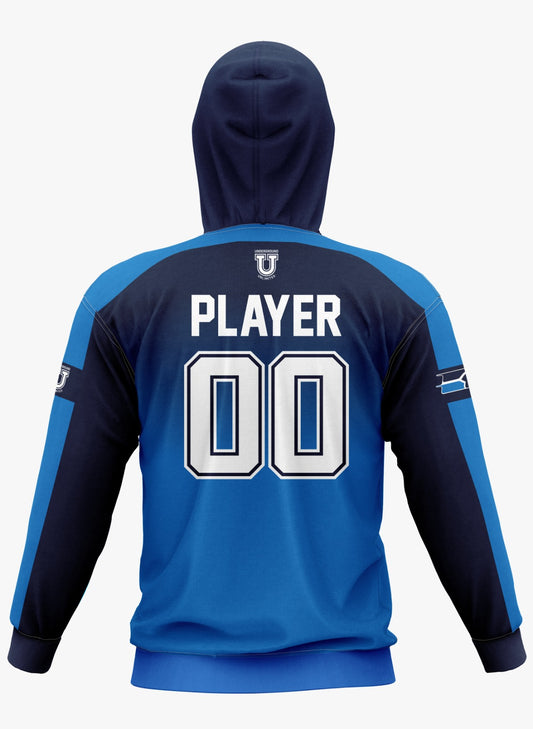 South River Field Hockey Performance Hoodie ~ Navy to Columbia Fade