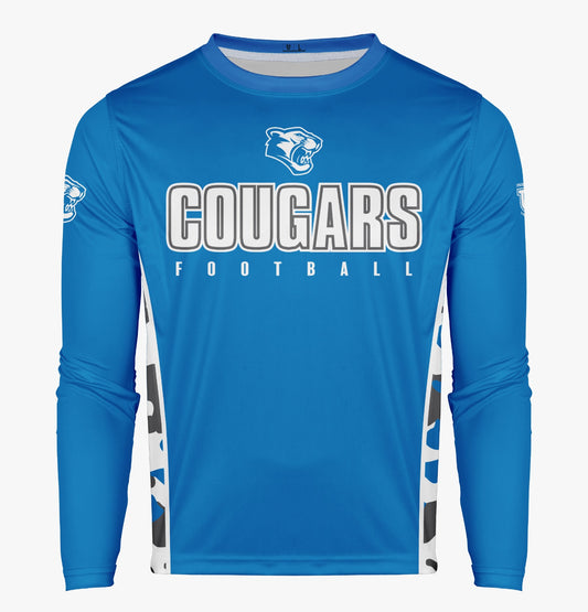 Caroline Cougars Pro Performance Sun Long Sleeve ~ Royal Camo Sides