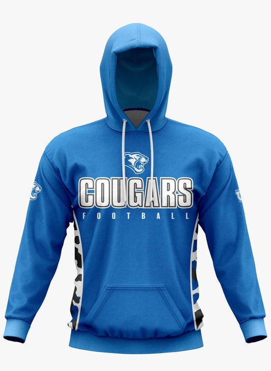 Caroline Cougars Performance Hoodie ~ Royal Camo Sides