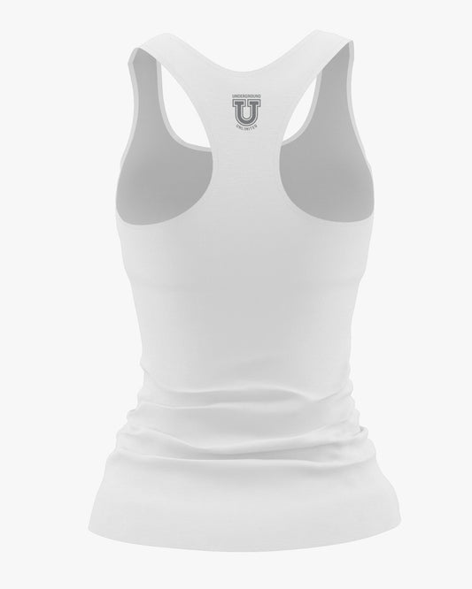 Buccaneers Cheerleading Dri Tech Women's Razorback ~ Solid White