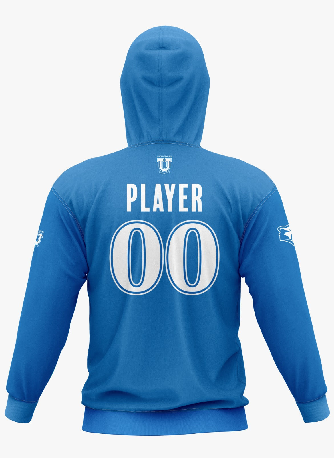 Caroline Cougars Performance Hoodie ~ Royal Block Script