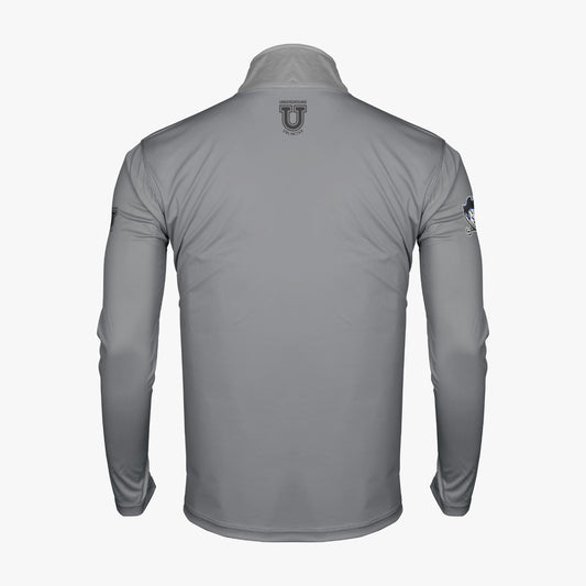 Buccaneers Cheerleading Dri Tech Performance 1/4 Zip Pullover ~ Solid Grey