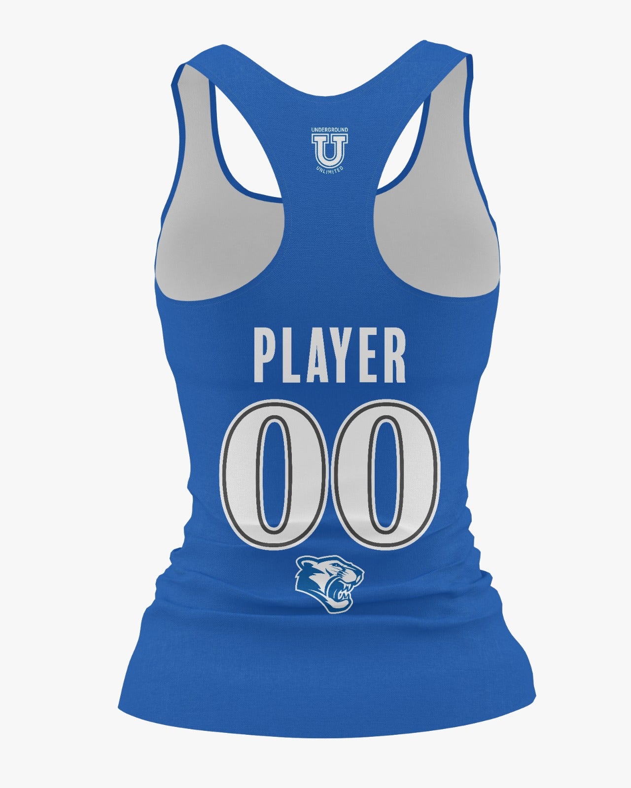 Caroline Cougars Dri Tech Women's Razorback ~ Royal Cougar