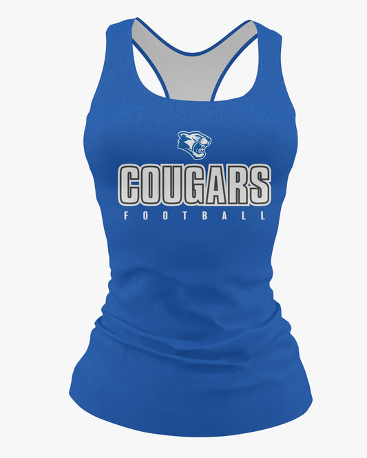 Caroline Cougars Dri Tech Women's Razorback ~ Royal Cougar