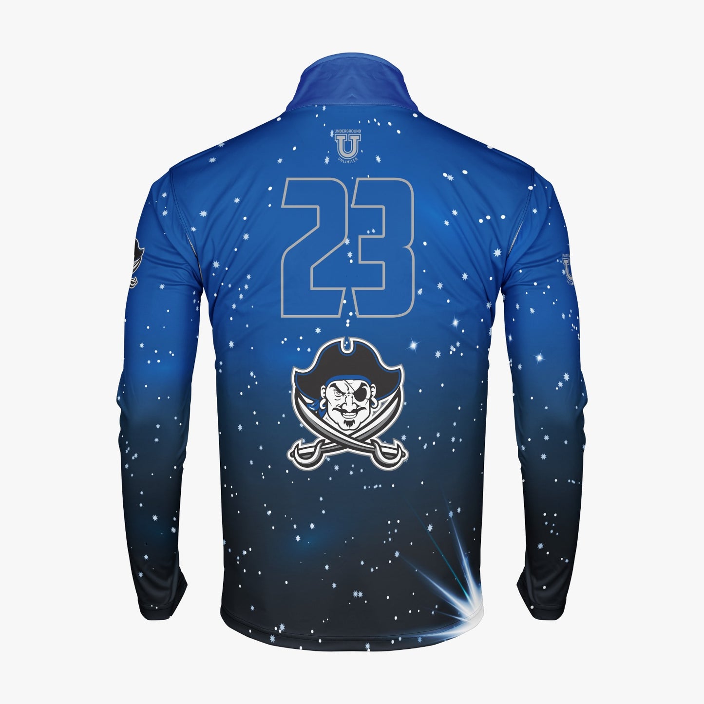 Buccaneers Cheerleading Dri Tech Performance 1/4 Zip Pullover ~ Scattered Bling