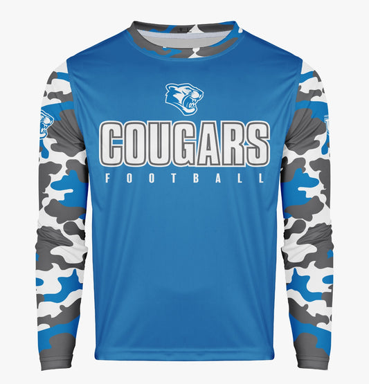 Caroline Cougars Pro Performance Sun Long Sleeve ~ Royal Cougar Camo Sleeves