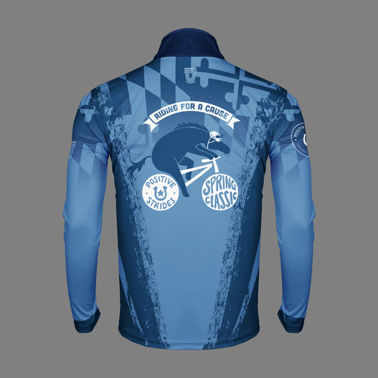 Positive Strides "Spring Classic" Dri Tech Performance 1/4 Zip Pullover ~ Columbia Maryland Fade