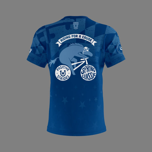 Positive Strides "Spring Classic" Performance Dri Tech Shirt ~ Navy Maryland Fade