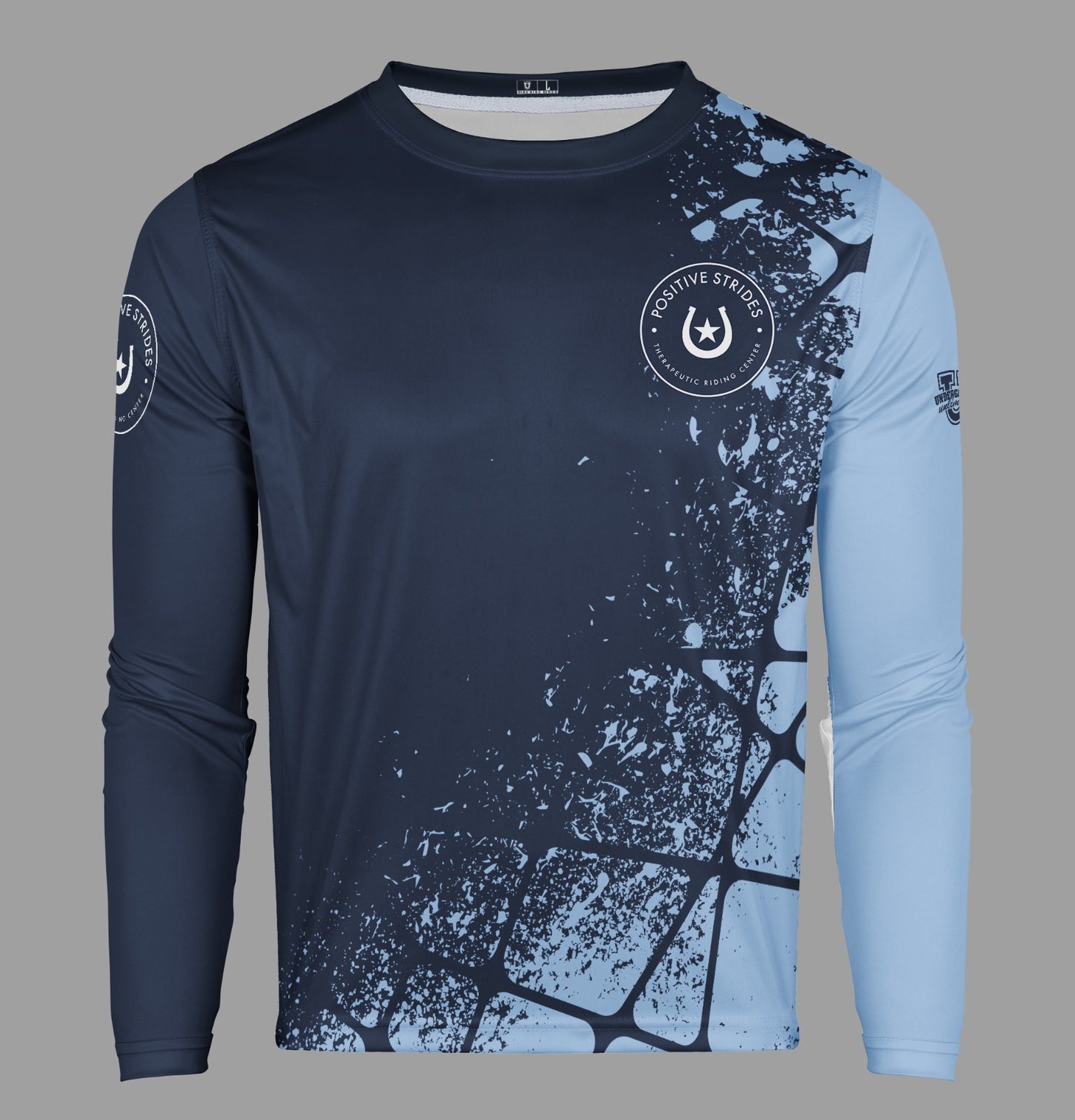 Positive Strides Performance Apparel ~ Navy Columbia Geo Splatter Collection