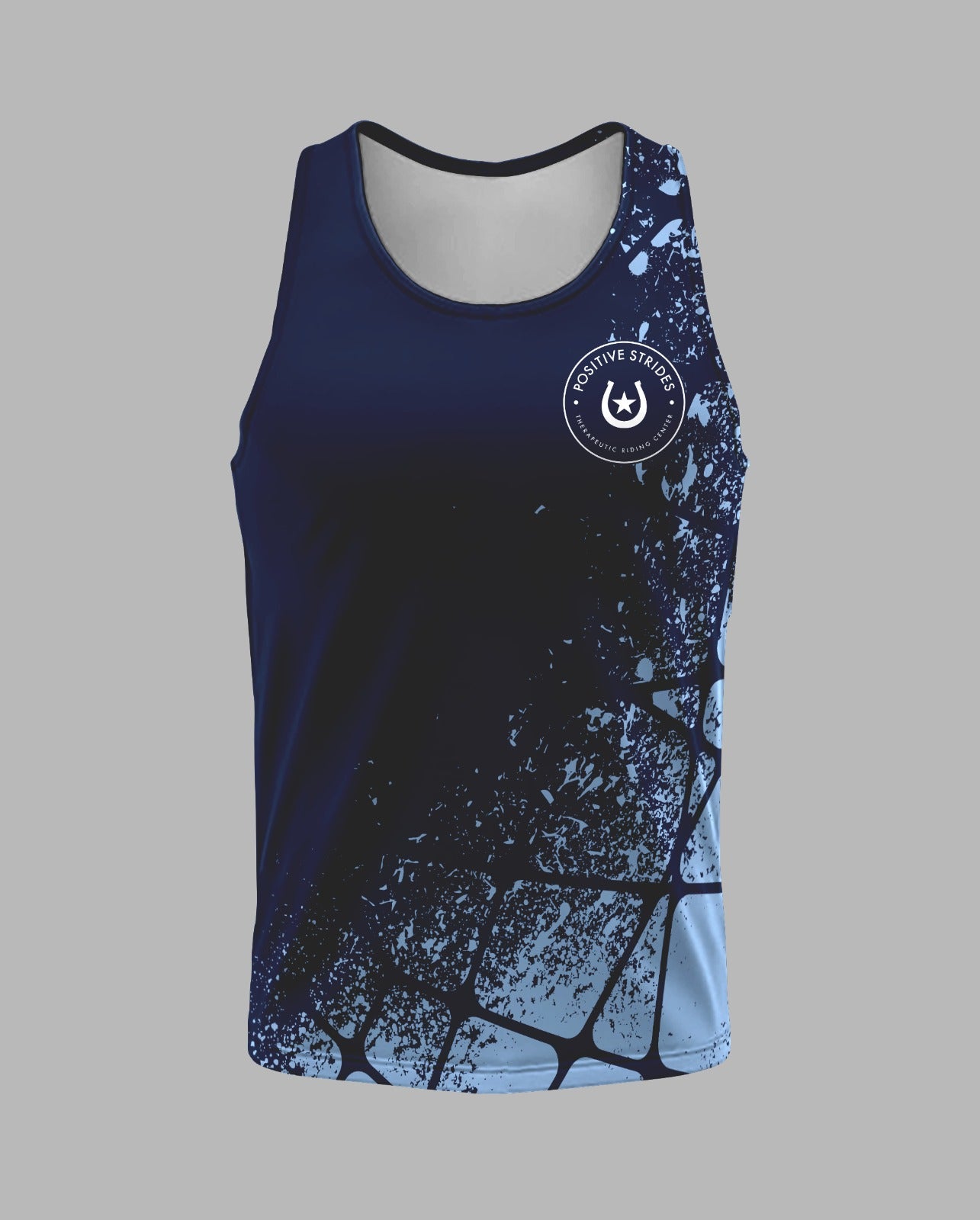 Positive Strides Performance Apparel ~ Navy Columbia Geo Splatter Collection