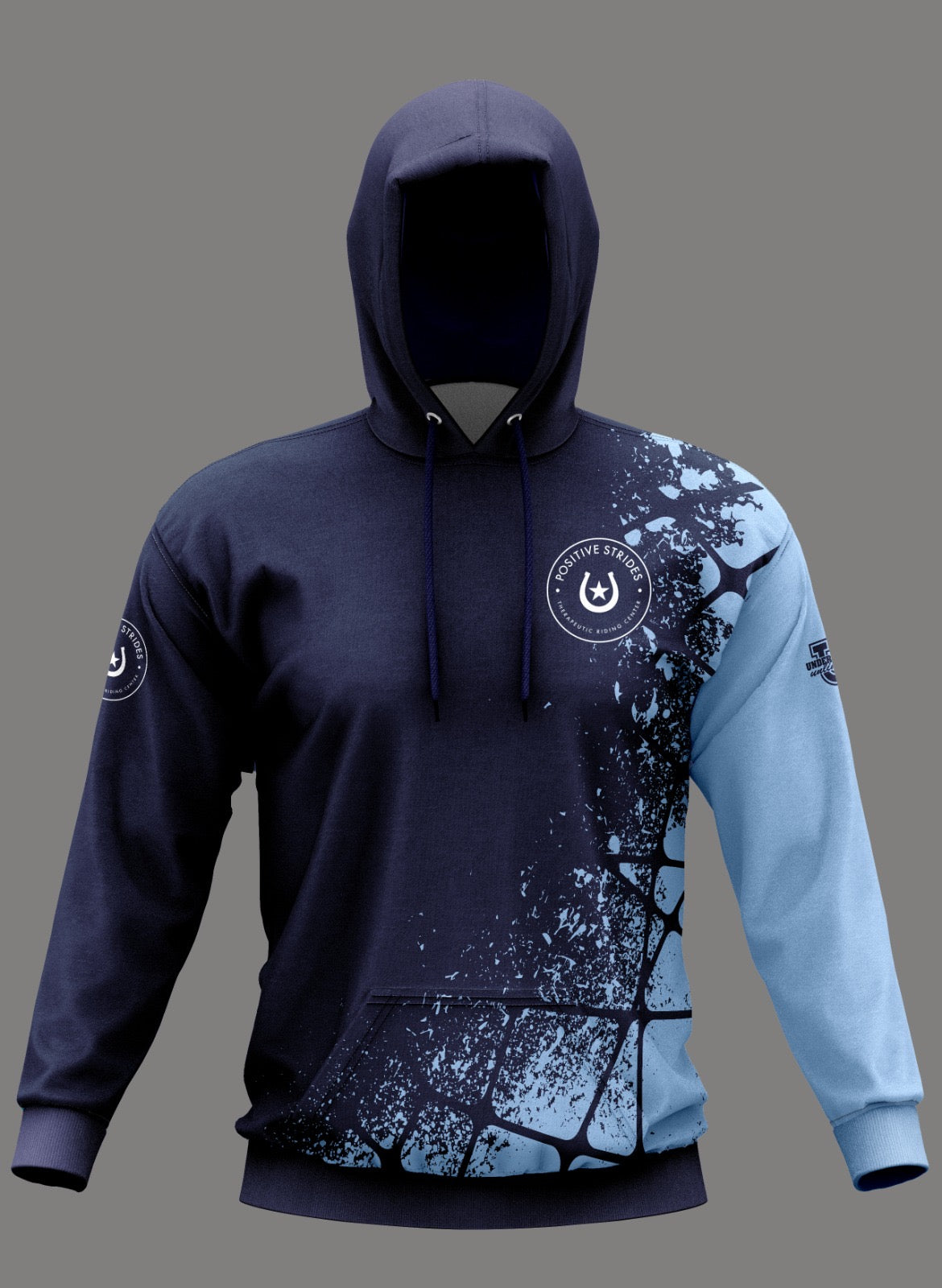 Positive Strides Performance Apparel ~ Navy Columbia Geo Splatter Collection