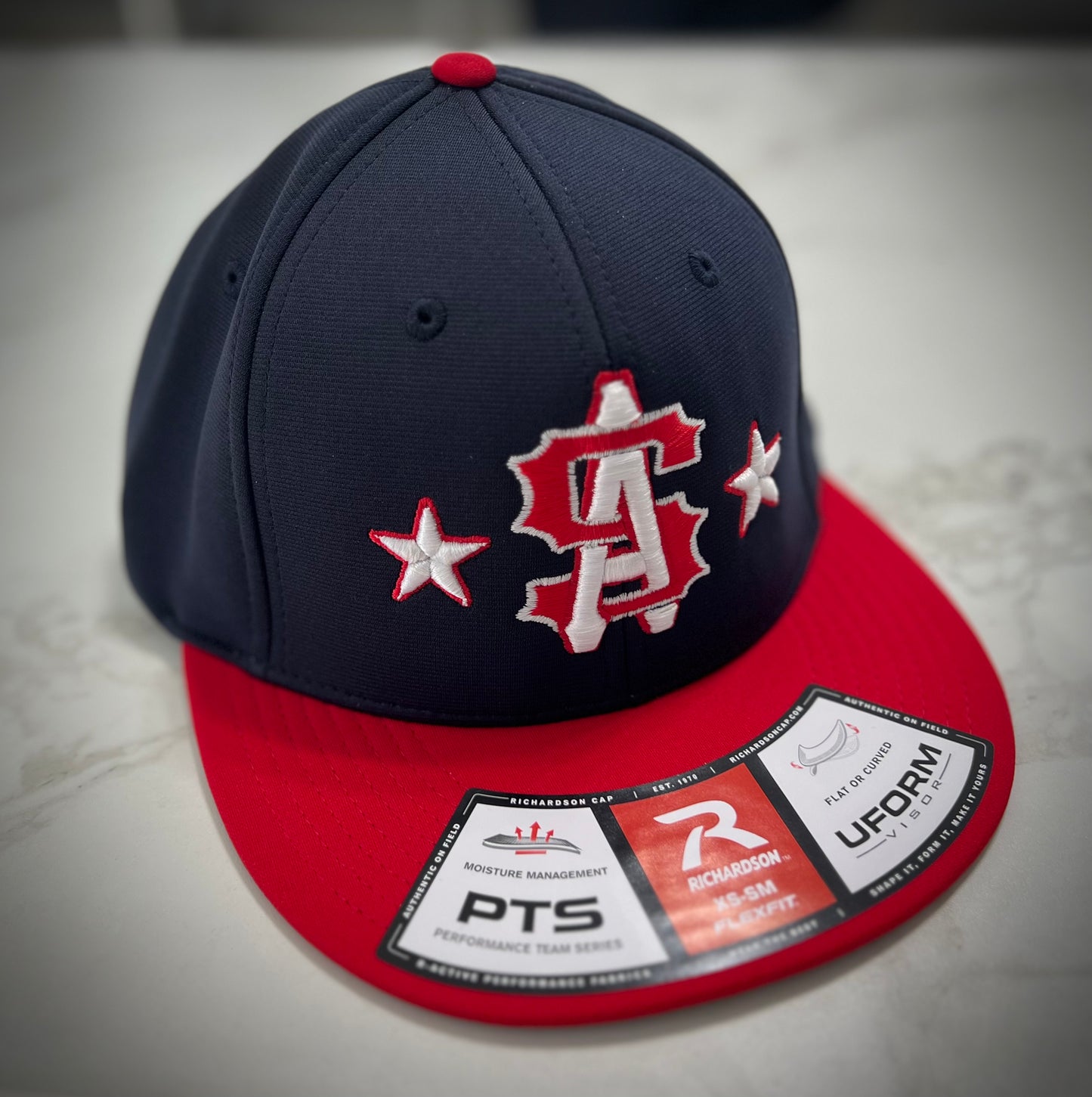 PAL Select Embroidered Hat ~ Navy/Red