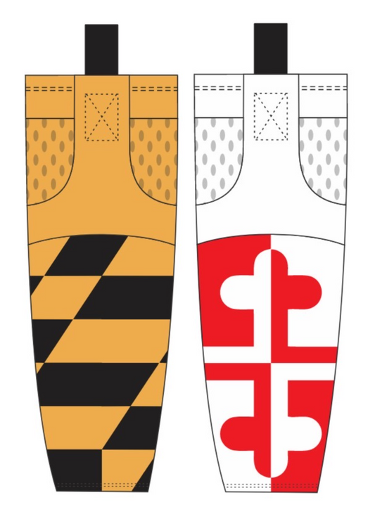 AACOFD Pickheads Ice Hockey Game Day Socks - Maryland Themed