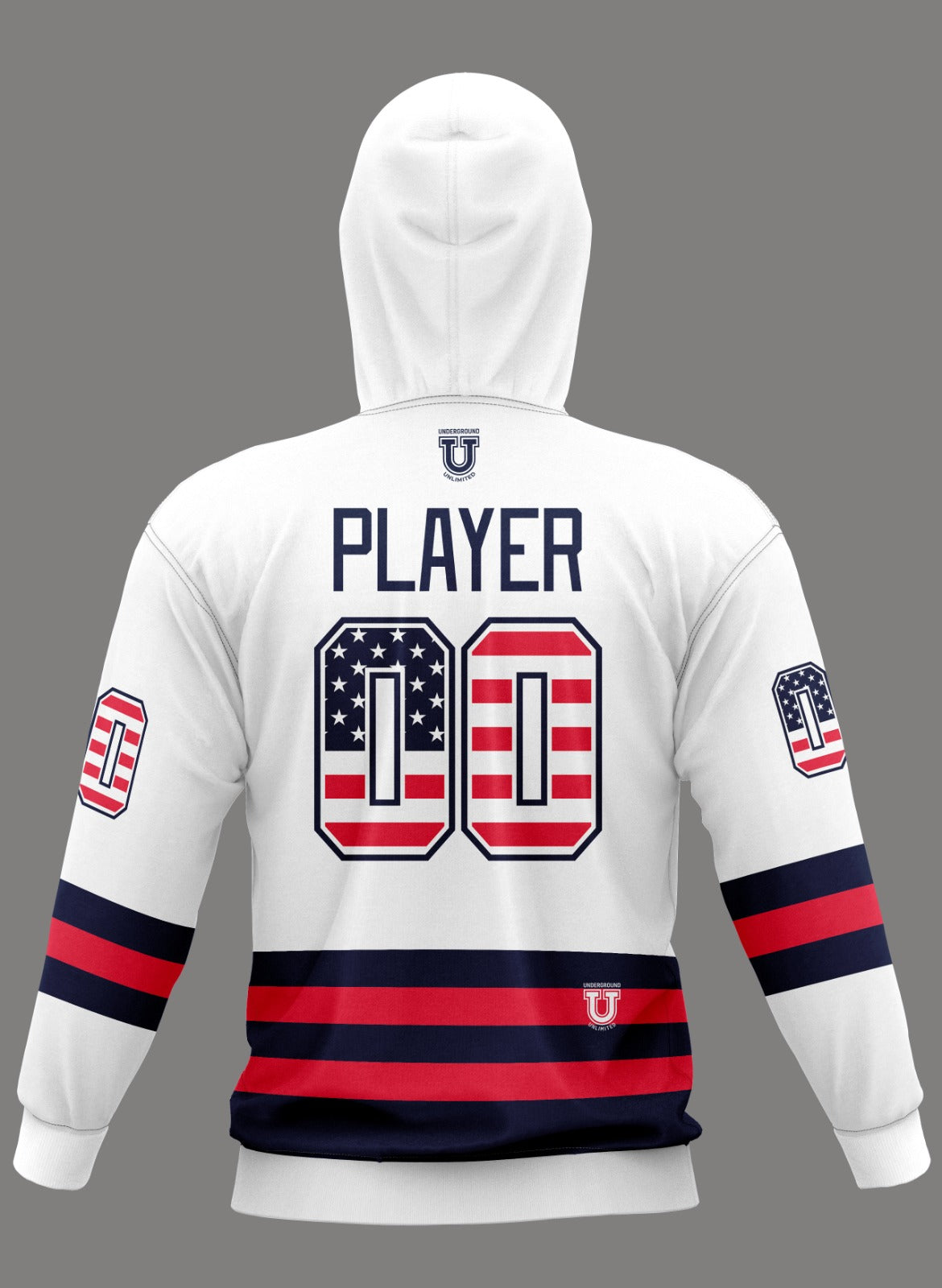 Delmarva Raptors Performance Dri Tech Apparel ~ Presidents Day Design {White USA - Multiple Options}
