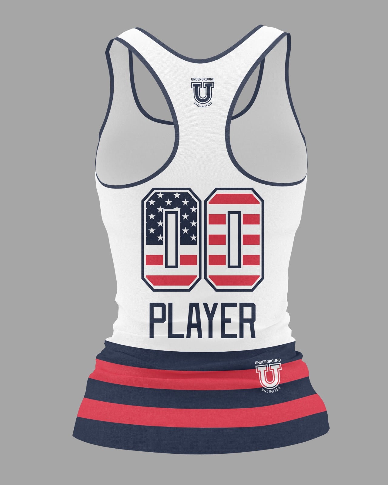 Delmarva Raptors Performance Dri Tech Apparel ~ Presidents Day Design {White USA - Multiple Options}